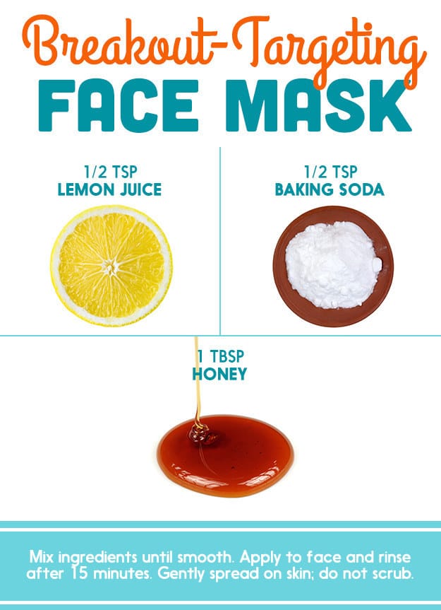 Baking soda and turmeric face mask